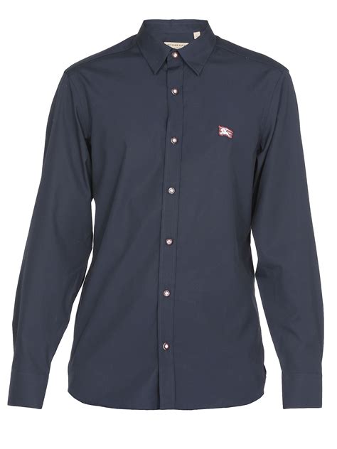 burberry navy shirt